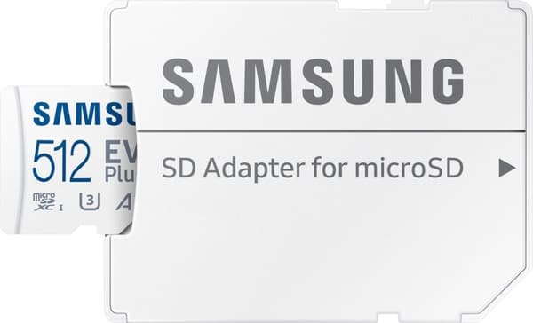 Samsung EVO Plus - Micro SD-kort - inklusive SD-adapter - 160 MB/s - 512GB