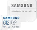 Miniatyrbild 4 av 9: Samsung EVO Plus - Micro SD-kort - inklusive SD-adapter - 160 MB/s - 512GB