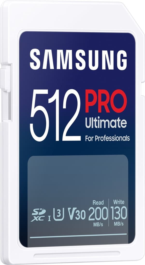 Samsung PRO Ultimate - SD-kort - Minneskortskamera - 200 & 130 MB/s - 512 GB