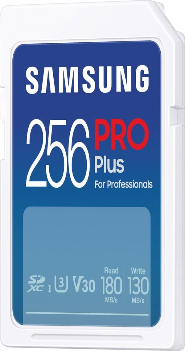 Samsung PRO Plus - SD-kort - Minneskortskamera - 180 & 130 MB/s - 256 GB