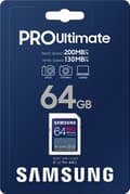 Miniatyrbillede 6 af 6: Samsung PRO Ultimate - SD-kort - Hukommelseskortkamera - 200 & 130 MB/s - 64 GB