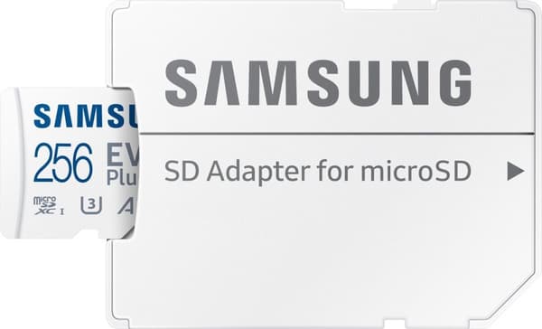 Samsung EVO Plus - Micro SD-kort - inklusive SD-adapter - 160 MB/s - 256 GB