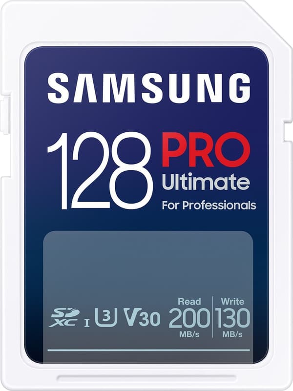 Samsung PRO Ultimate - SD-kort - Hukommelseskortkamera - 200 & 130 MB/s - 128 GB