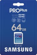 Miniatyrbild 1 av 5: Samsung PRO Plus - SD-kort - Minneskortskamera - 180 & 130 MB/s - 64 GB