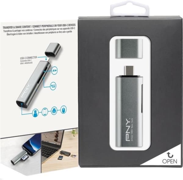 PNY USB-C kortläsare - USB-adapter