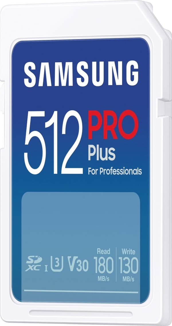 Samsung PRO Plus - SD-kort - Minneskortskamera - 180 & 130 MB/s - 512 GB