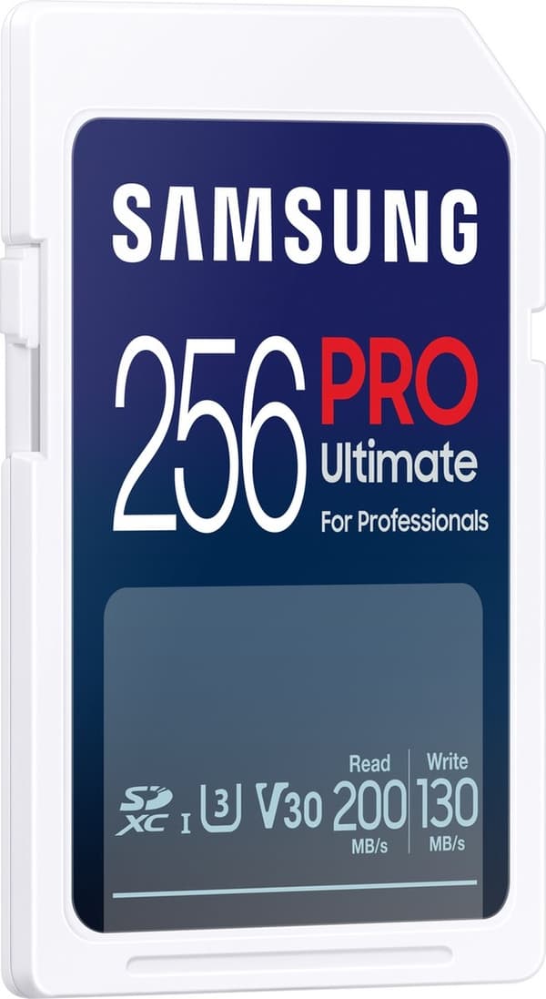 Samsung PRO Ultimate - SD-kort med kamera - Minneskortskamera - 200 & 130 MB/s - 256 GB