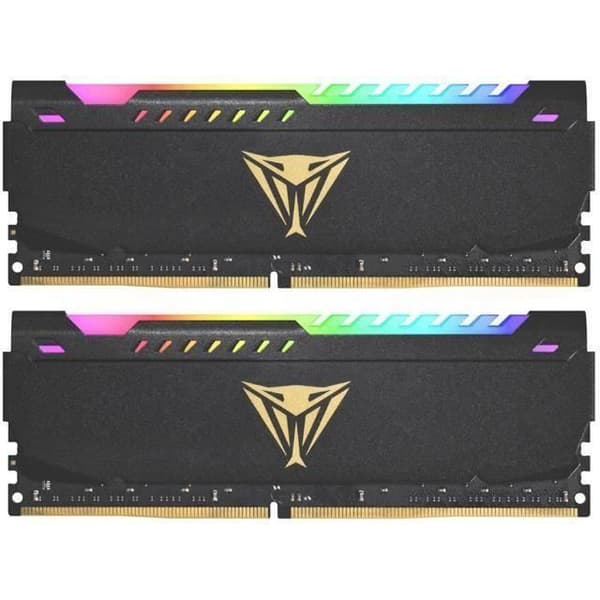 Patriot Memory Viper Elite DDR4 3200 64GB (2x32GB) C16 High Performance Memory Kit RGB LED-belysning - Svart -