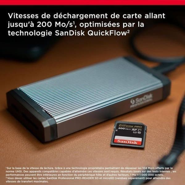 SDHC SDXC-minneskort Sandisk Extreme Pro 128GB SDXC 200MB/S 90MB/S UHS-I V30