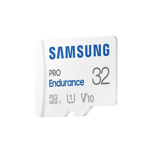 Samsung PRO Endurance 32 GB microSDHC-kort Klass 10, UHS-Klass 1 4K-videokompatibilitet, med SD-adapter, resistans
