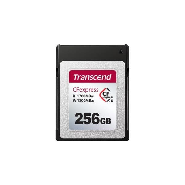 CFexpress Type B minneskort - Transcend - 820 - 256 Go - 1700 Mo/s läsning - 1300 Mo/s skrivning
