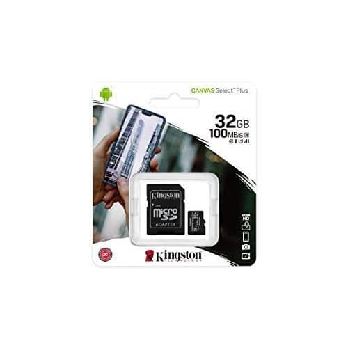 Micro SD-kort - KINGSTON - SDCS2-32GB - 32 Go - Klass 10 - Adapter inkluderad