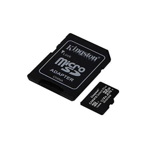 Micro SD-kort - KINGSTON - SDCS2-32GB - 32 Go - Klass 10 - Adapter inkluderad
