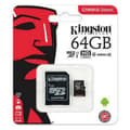 Miniatyrbillede 2 af 2: Mikro-SD-hukommelseskort med adapter Kingston exFAT - 128 GB