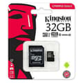 Miniatyrbillede 1 af 2: Mikro-SD-hukommelseskort med adapter Kingston exFAT - 128 GB