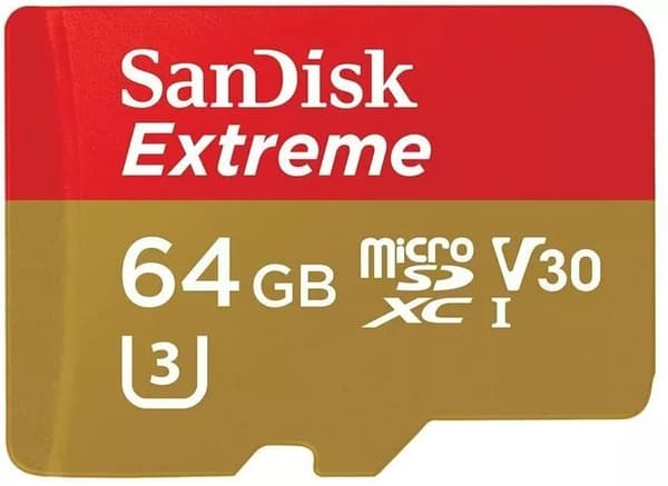 Sandisk Extreme 64GB Micro SD XC muistikortti U3 Video