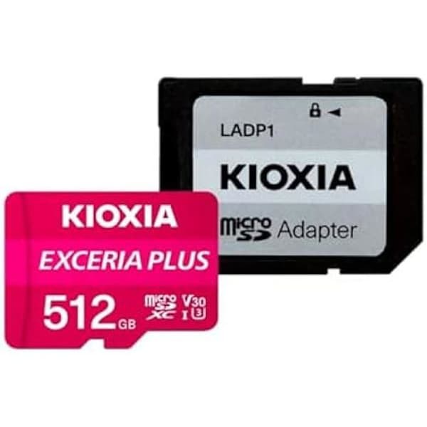 Minneskort - Kioxia - Exceria Plus U3 V30 - 512 GB - Klass 10 - microSD