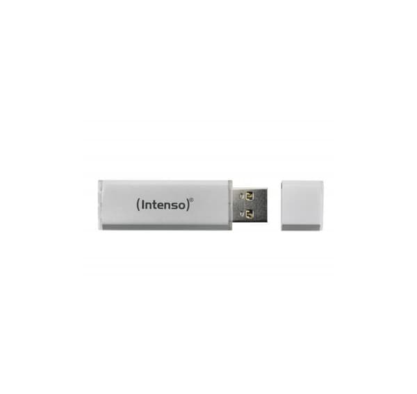 Minnestasjon flash usb2 32gb/sølv 3521482, Intenso Sølv