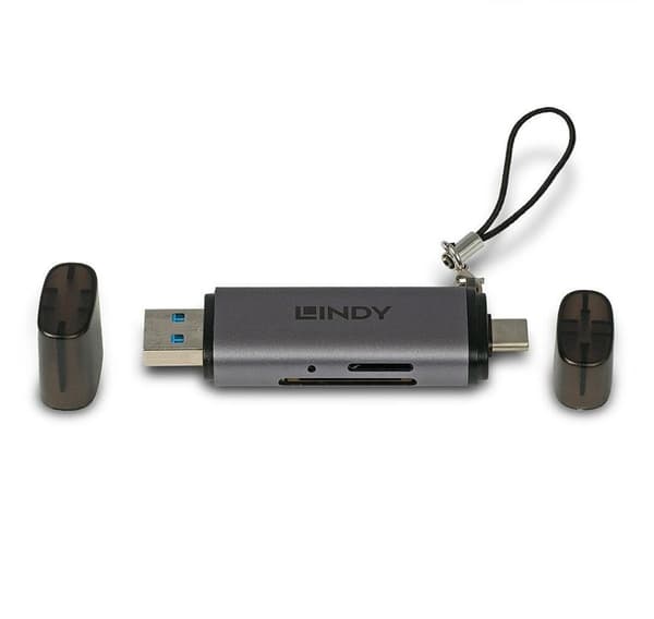 Minnesläsare usb3.2 c & a sd/43335, Lindy
