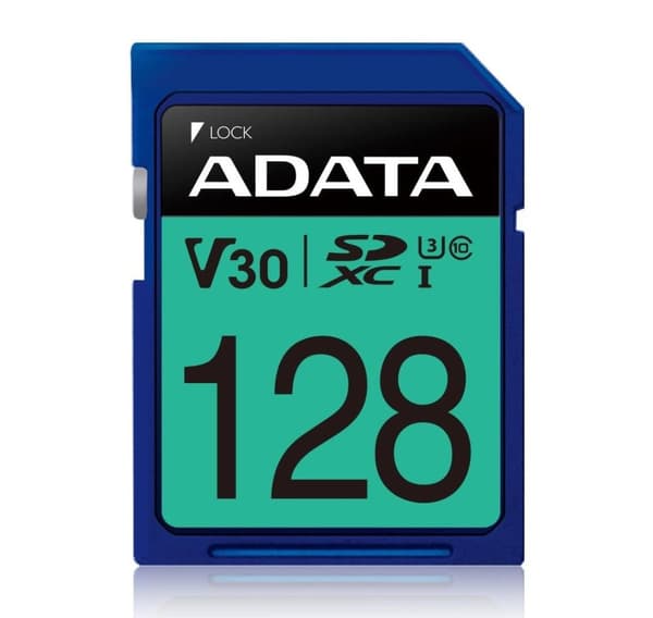 Minne sdxc 128gb v30/asdx128gui3v30s-r, Adata