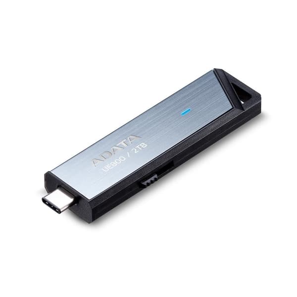 Minnestasjon flash usb-c 2tb/silv aeli-ue800-2t-csg, Adata
