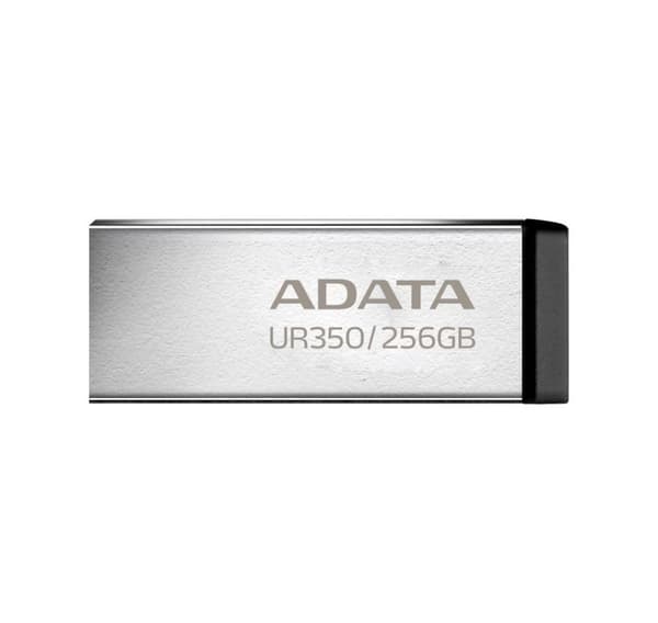 Minnestasjon flash usb3.2 256g/ur350-256g-rsr/bk, Adata Sort, Sølv