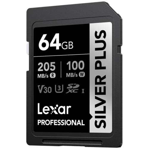 Lexar SDXC Professional SILVER Plus 1066x UHS-I/U3/A2/4K R205/W100 (V30) 64GB
