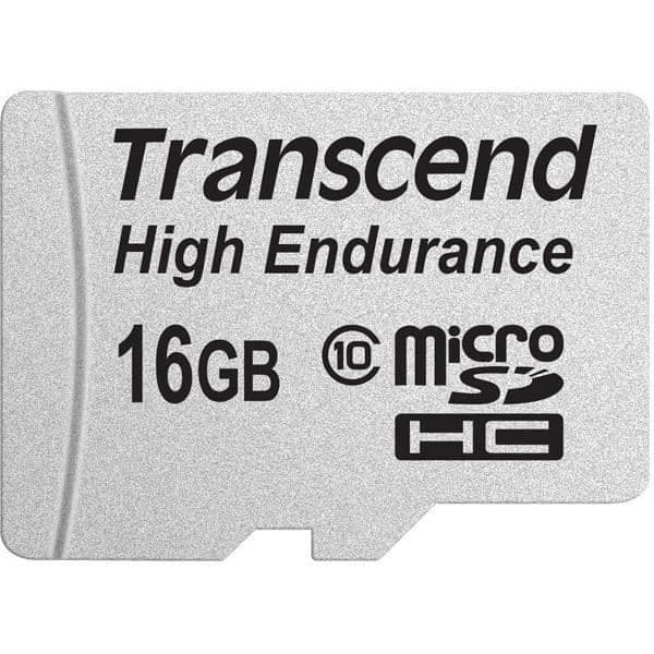 Transcend High Endurance Memory Card - 16 GB - UHS-I U1 / Class10 - SDHC