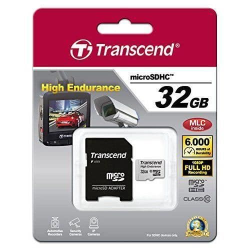 Transcend TS32GUSDHC10V - VIDEOSPEL - MINNEKORT - Endurance Series microSD-kort Klass 10 32 Go