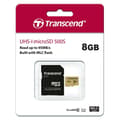 Miniatyrbild 2 av 3: TRANSCEND 8GB UHS-I U1 microSD Flash-minneskort med adapter MLC