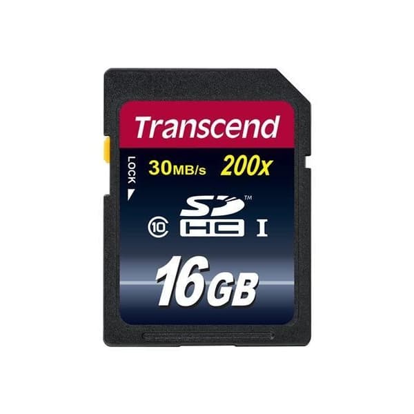 TRANSCEND SDHC-minneskort - 16 GB - Klass 10