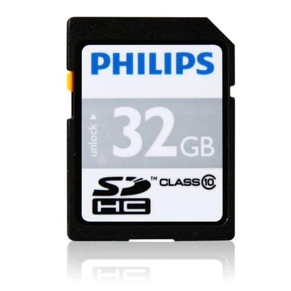Flashminneskort - PHILIPS - SDHC 32 GB - Klass 10 - 2 års begränsad garanti