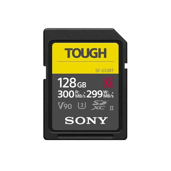 SONY SF-G series TOUGH SF-G128T 128 GB V90 SDXC UHS-II flashminneskort - UHS-II U3 - Class10
