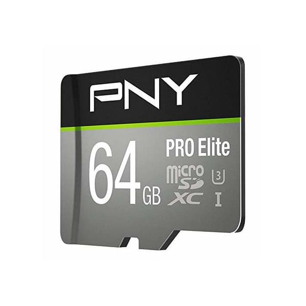 PNY Pro Elite 64GB Micro SD-minneskort - Klass XC Klass 10 / UHS-I U3A1 V30+SD