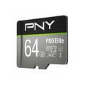 Miniatyrbild 2 av 4: PNY Pro Elite 64GB Micro SD-minneskort - Klass XC Klass 10 / UHS-I U3A1 V30+SD