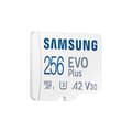 Miniatyrbild 1 av 6: SAMSUNG Micro SD 256GB EVO PLU