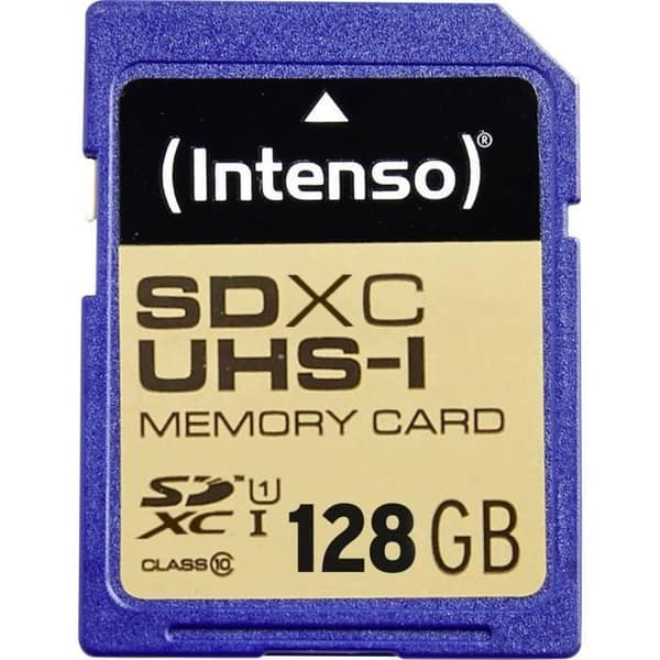 SDXC Intenso 128 GB Class 10-minneskort, UHS-I