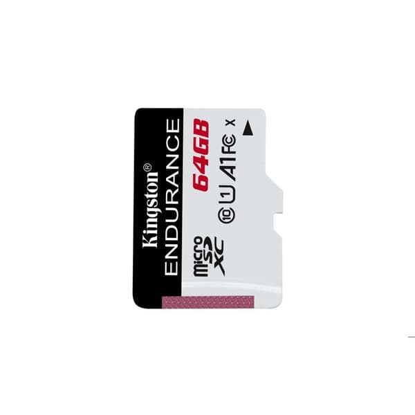 KINGSTON High Endurance microSDXC-kort - 64 GB - Klass 10/UHS-I (U1) - 95 MB/s Läs - 30 MB/sSpace Write