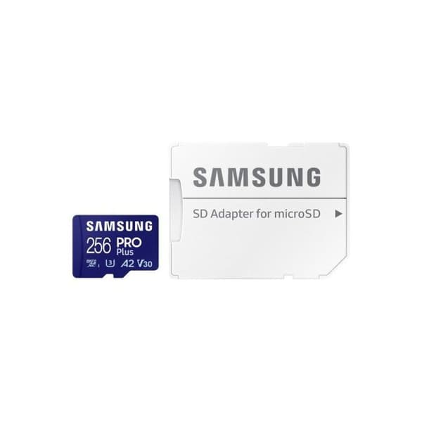Samsung 256GB Pro Plus Micro SDXC-minneskort (2023) upp till 180/130MB/s