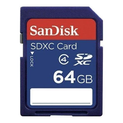 SANDISK 00114820 SDXC-minneskort - "Standard" - 64GB - Cl.4