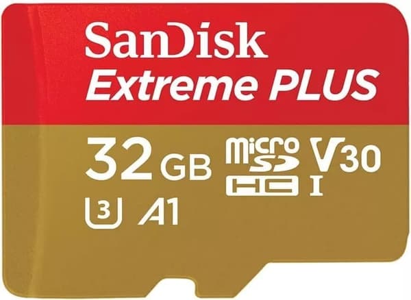 SanDisk Extreme Plus 32 GB MicroSDHC-minneskort A1 Class 10, UHS-I, U3, V30