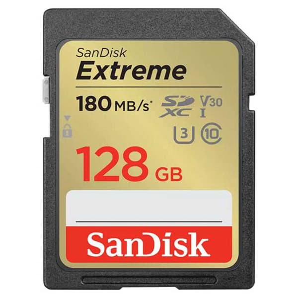 Sandisk Sdxc Extreme Plus 128gb Minneskort Guld