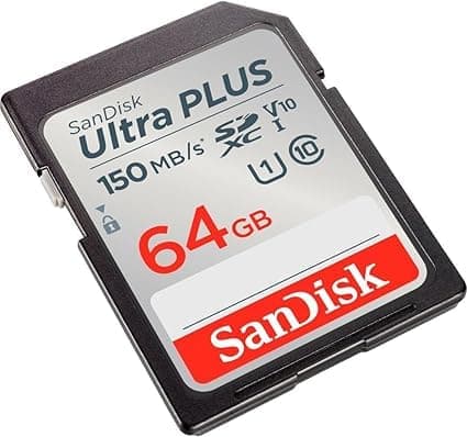 SanDisk - Ultra Plus 64GB SDXC UHS-I minneskort 150 MB/s -SDSQUCB-064G-AP6IA