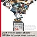 SanDisk - Ultra Plus 64GB SDXC UHS-I minneskort 150 MB/s -SDSQUCB-064G-AP6IA
