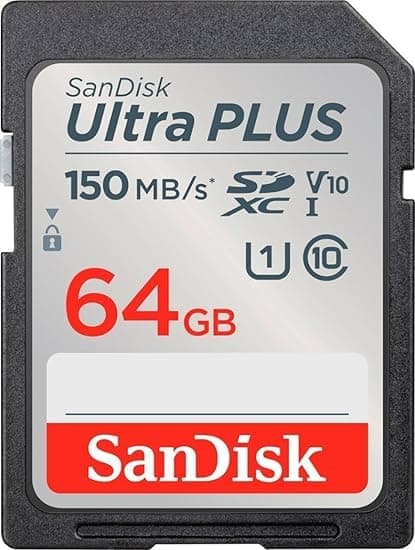 SanDisk - Ultra Plus 64GB SDXC UHS-I minneskort 150 MB/s -SDSQUCB-064G-AP6IA