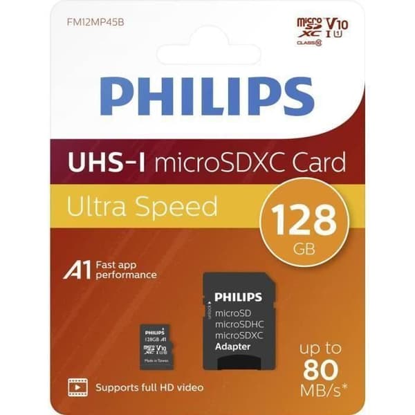 Philips 128 GB UHS micro SD-minneskort 1