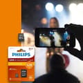 Miniatyrbild 4 av 4: Philips Micro SDXC-minneskort 128 GB Ultra Speed Läshastighet upp till 80MB/s, A1 Fast App Performance, V10, med adapter