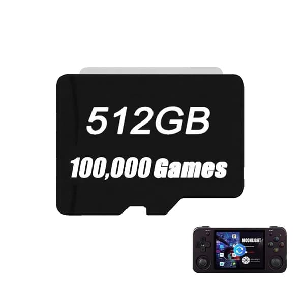 512GB TF-kort, 100 000 spel, kompatibel med ANBERNIC RG353M,512G PSP 450 SPEL 512G 100000games