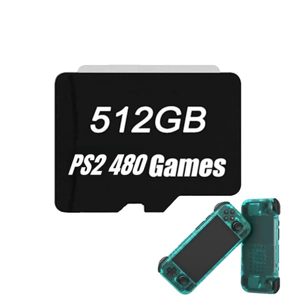 Retroid Pocket 4 Pro TF-kortti, 512GB tallennustilaa, 60000 peliä,512G 512G PS2