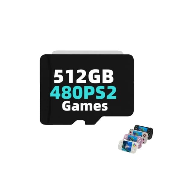 TF-kort, 512GB kapacitet, 80000 spil,512G Kun 480 PS2